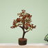 Pushkar Brown Gemstone Tree With Wooden Base